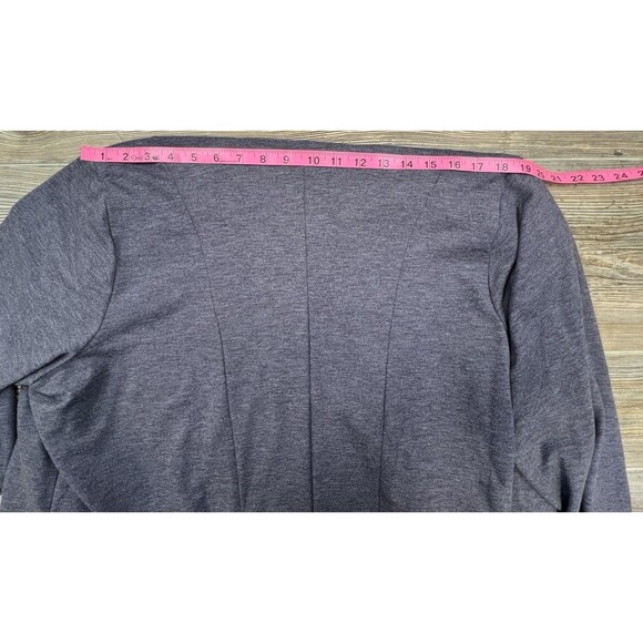 LOGO Lounge Blue French Terry Cardigan Womens 2XL Faux Suede Casual Cozy Chic - Picture 7 of 10